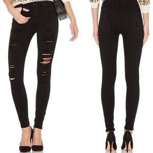 Agolde Sophie High Rise Distressed Skinny Jeans Moonstruck High Waisted 27
